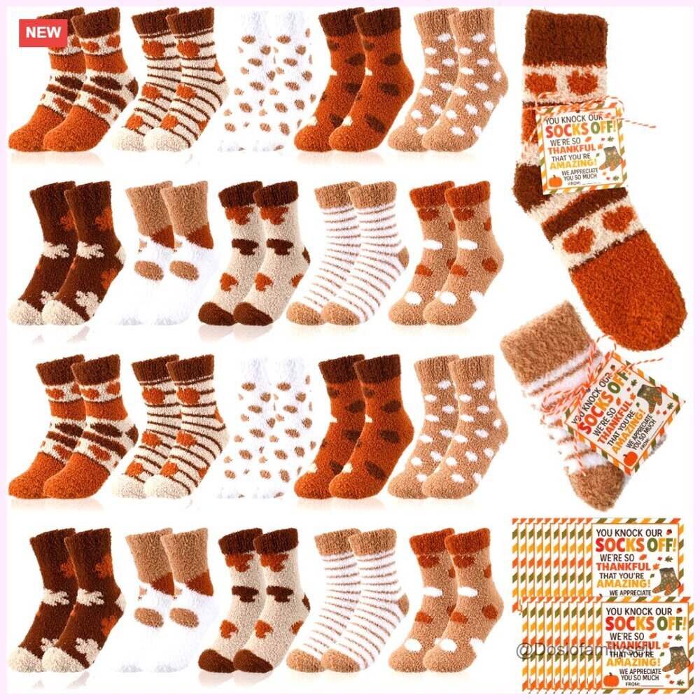 Cozy Fuzzy Socks Set Soft Fluffy Slipper Stockings Warm Winter Gift for Women